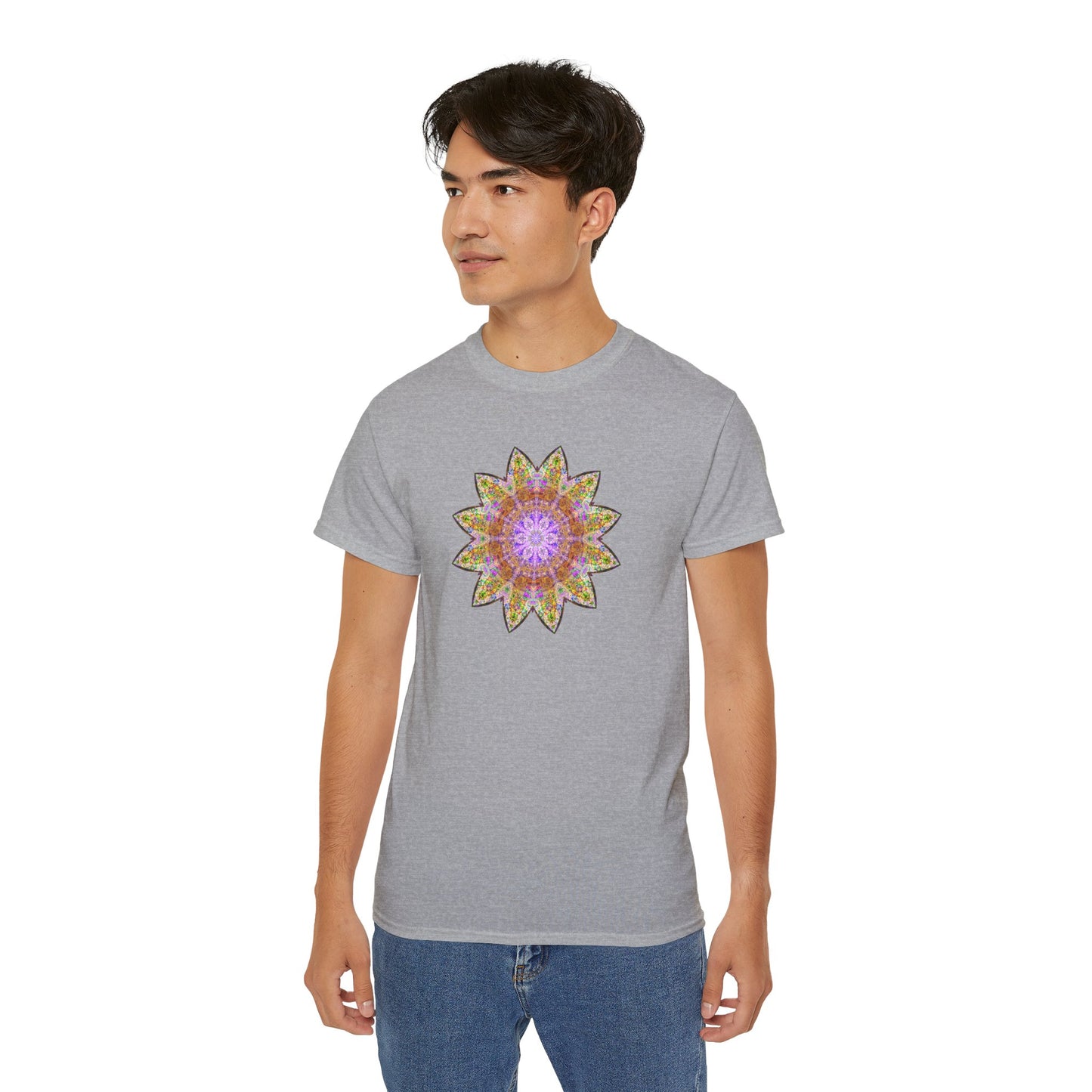 Unisex Ultra Cotton Tee - Love Light Mandalas No.14