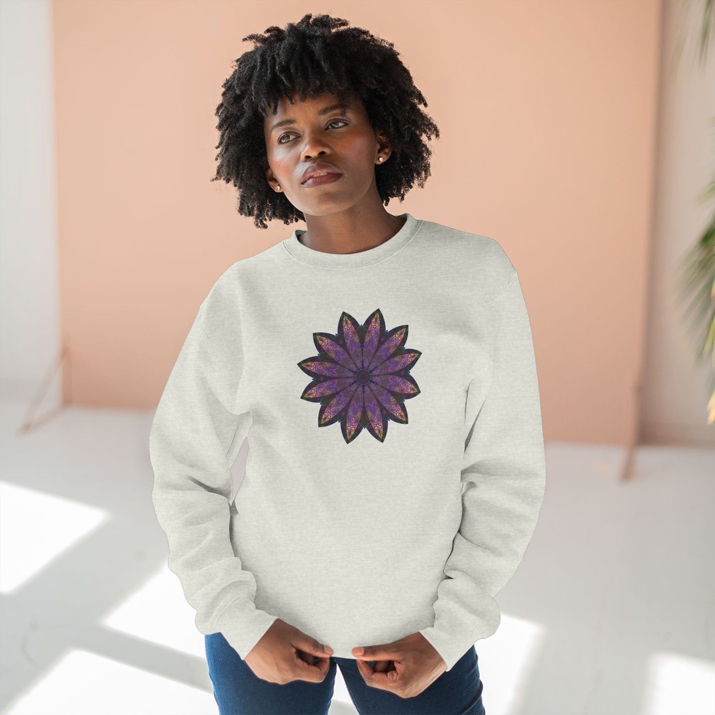 Unisex Crewneck Sweatshirt - Love Light Mandalas No.24