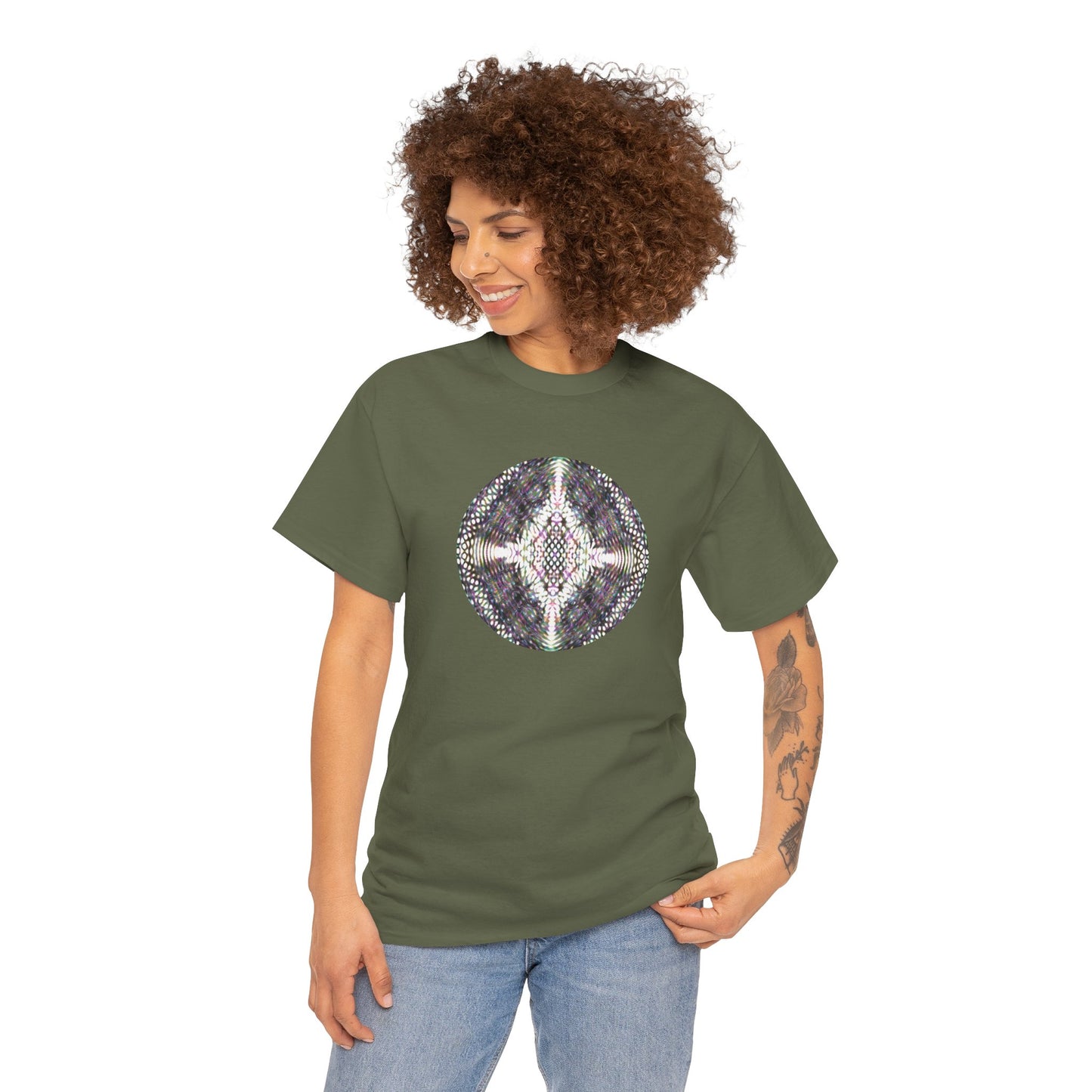 Unisex Heavy Cotton Tee - DMT Scribe Spheres No.8