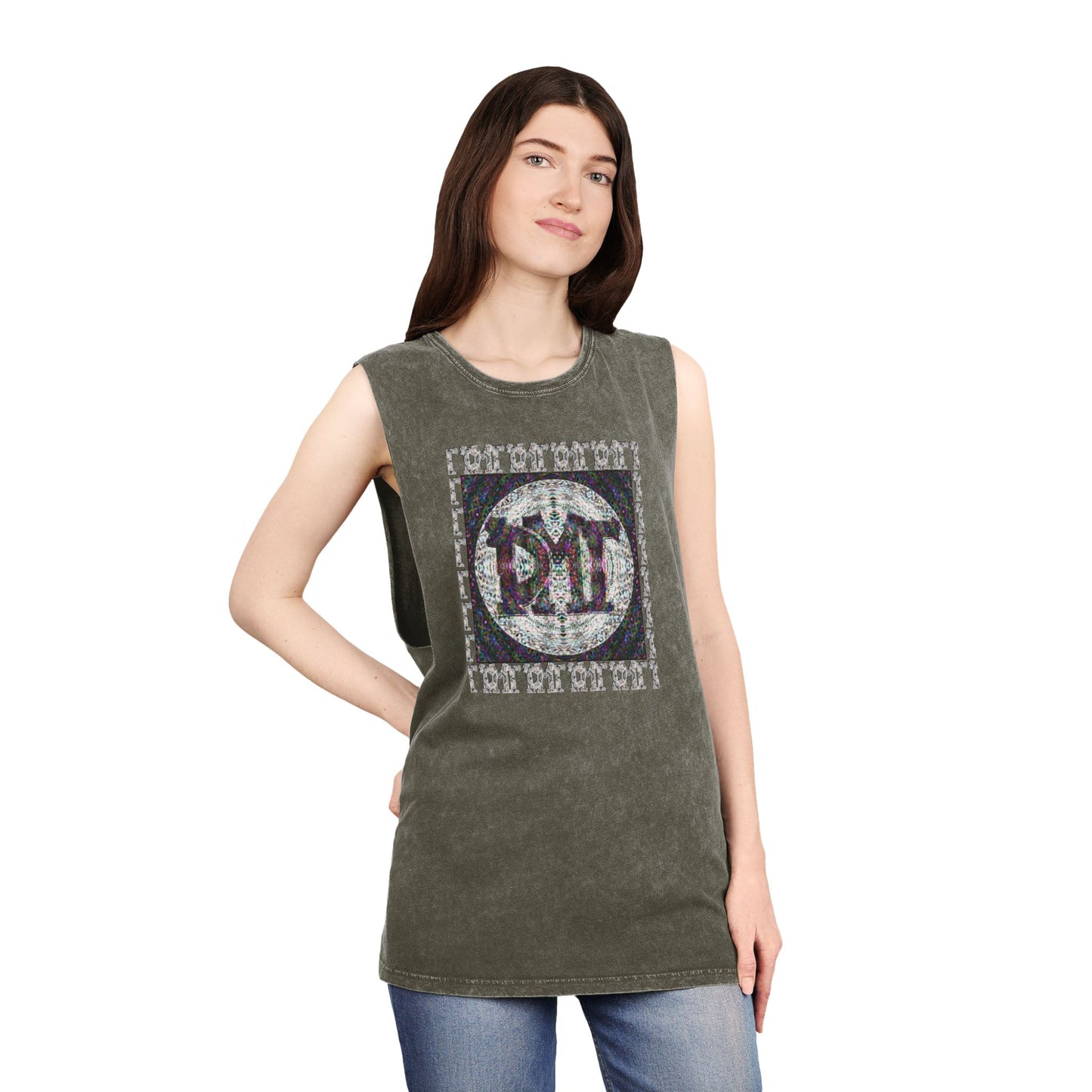 Unisex Stonewash Tank Top - DMT Scribe No.10