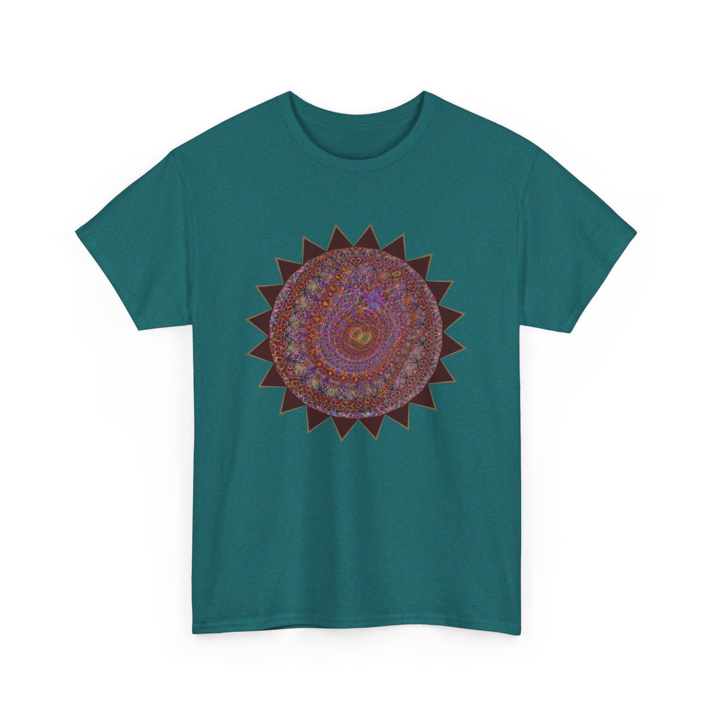 Unisex Heavy Cotton Tee - Mycelium Mandalas No.M18K4
