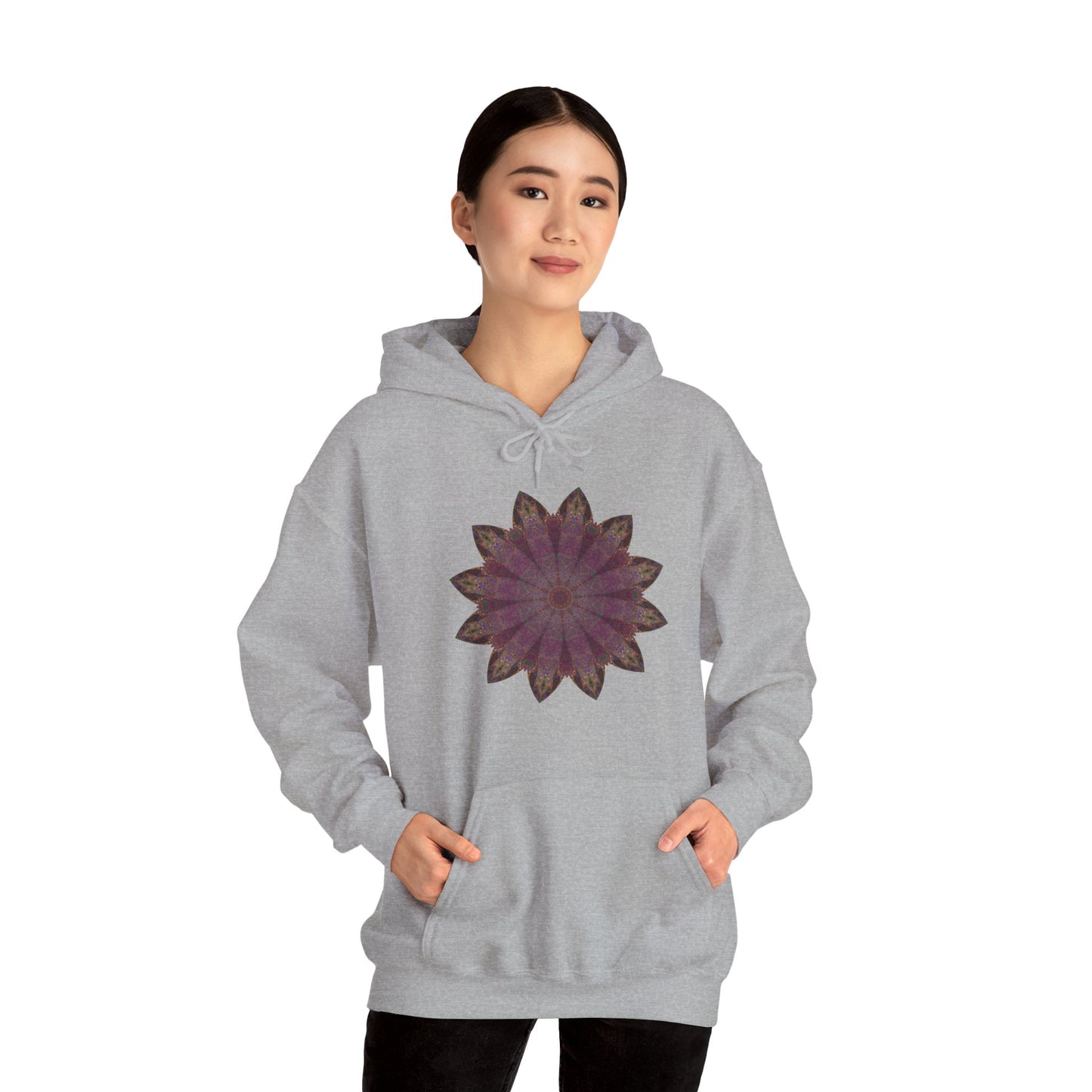 Unisex Heavy Blend™ Hooded Sweatshirt - Love Light Mandalas No.6