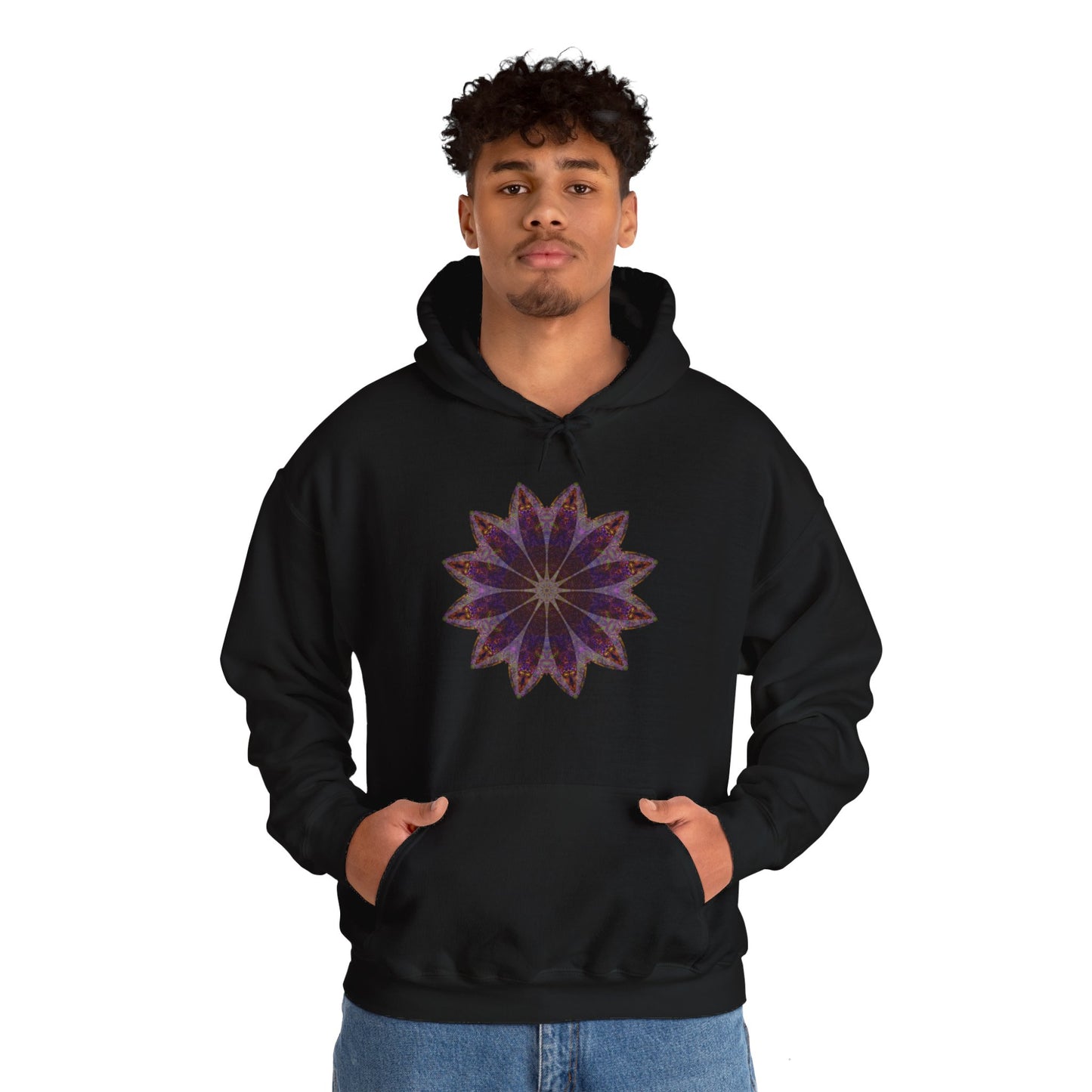 Unisex Heavy Blend™ Hooded Sweatshirt - Love Light Mandalas No.11