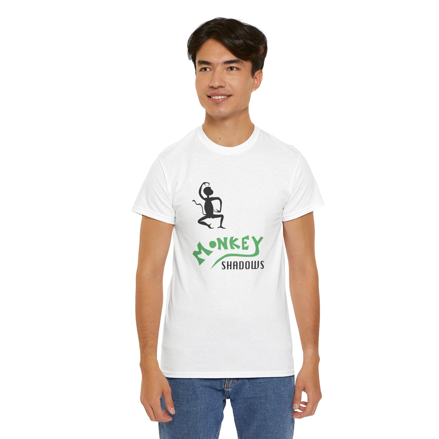 Unisex Heavy Cotton Tee - Monkey Shadows