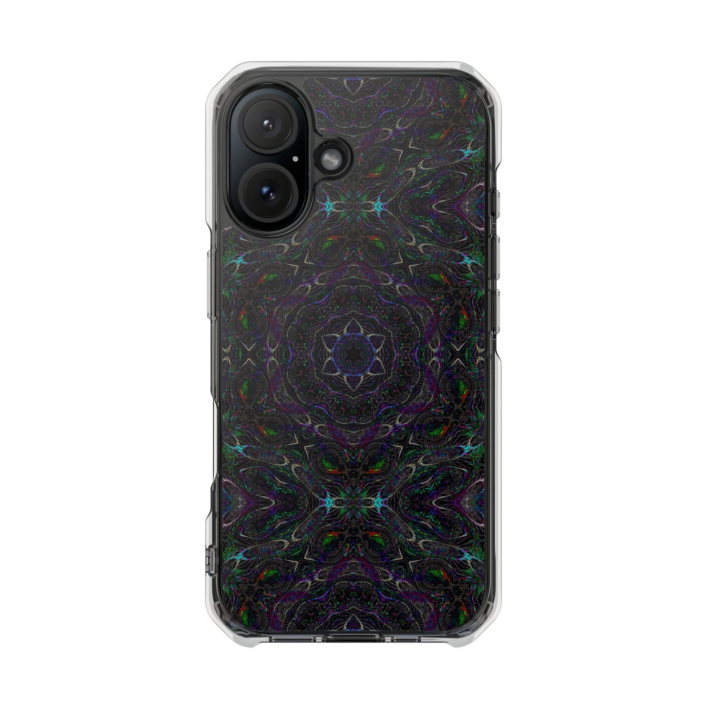 iPhone 16 Magnetic Clear Impact Case - P5 Kaleidoscopic No.32