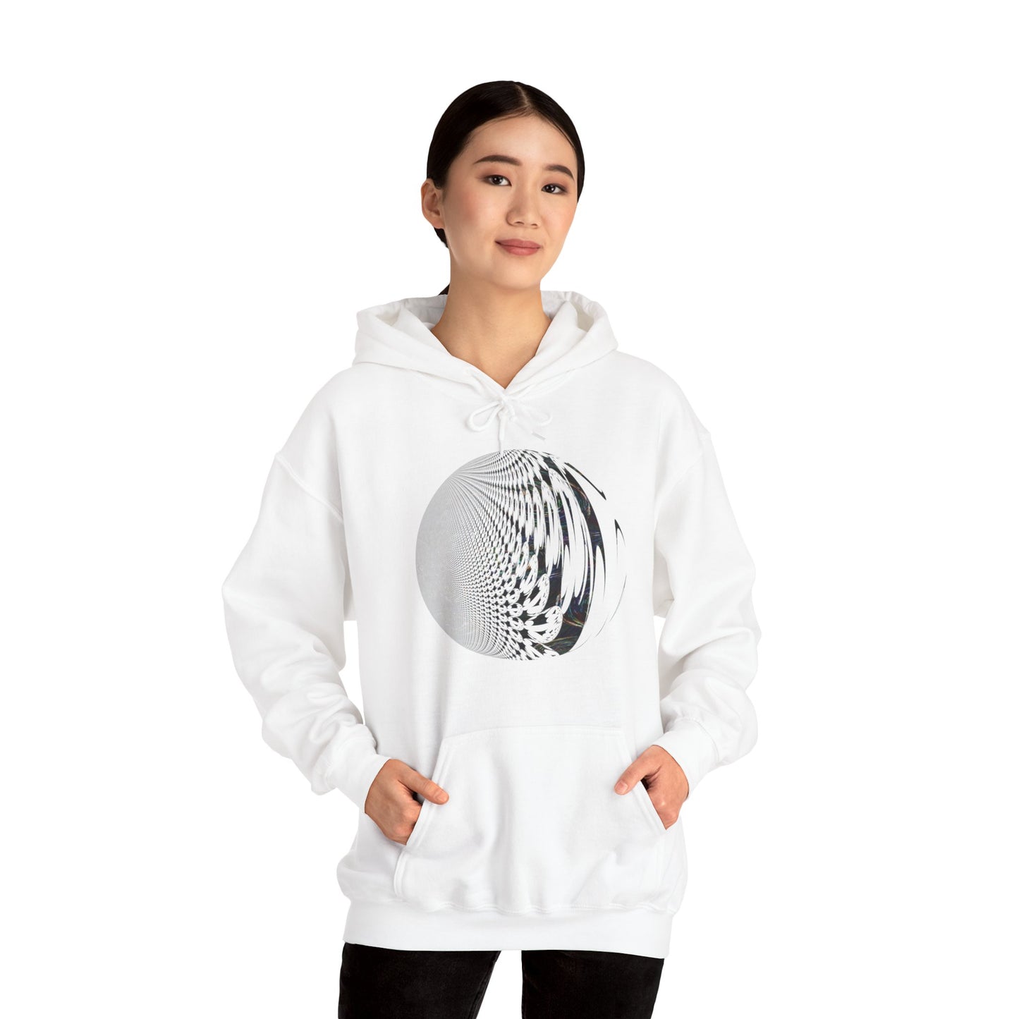 Unisex Heavy Blend™ Hooded Sweatshirt - Fractal Moon No.2