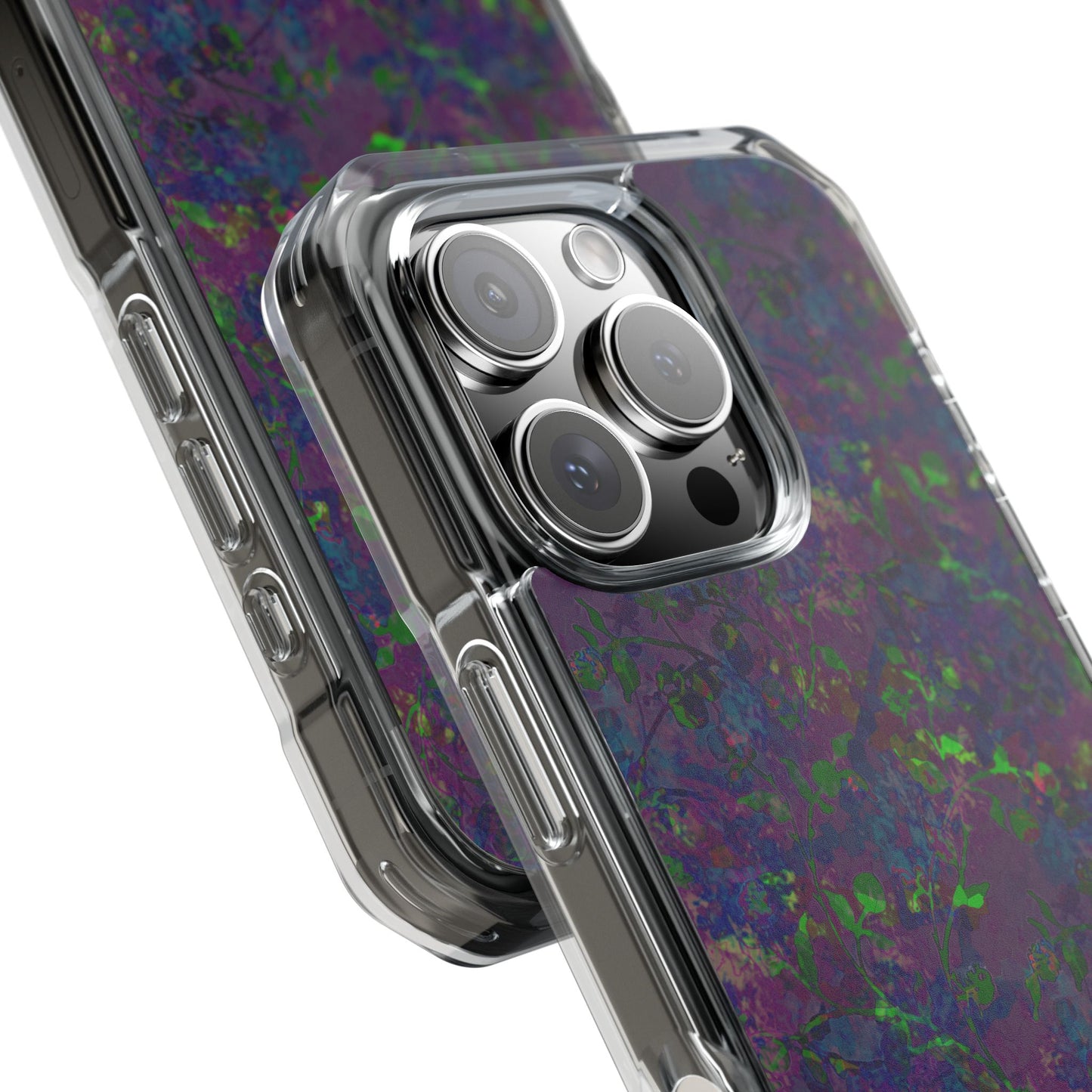 iPhone 16 Magnetic Clear Impact Case - Hidden Weave Series V3 No.23