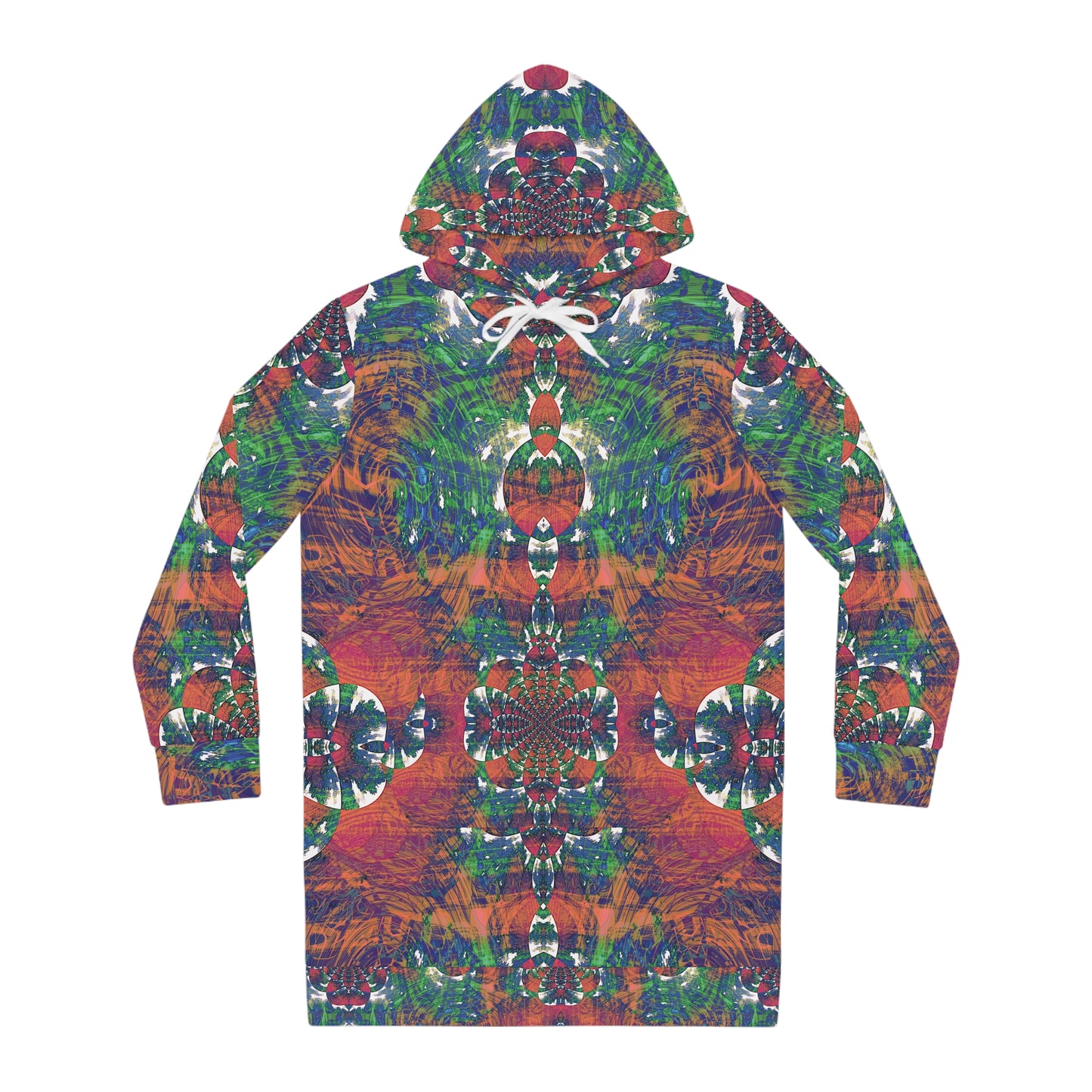 Women's Hoodie Dress - Love Light Fractals No.2