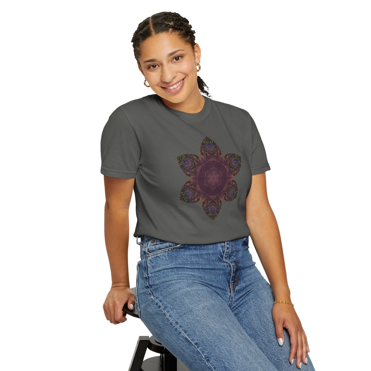 Unisex Garment-Dyed T-shirt - Love Light Mandalas No.3
