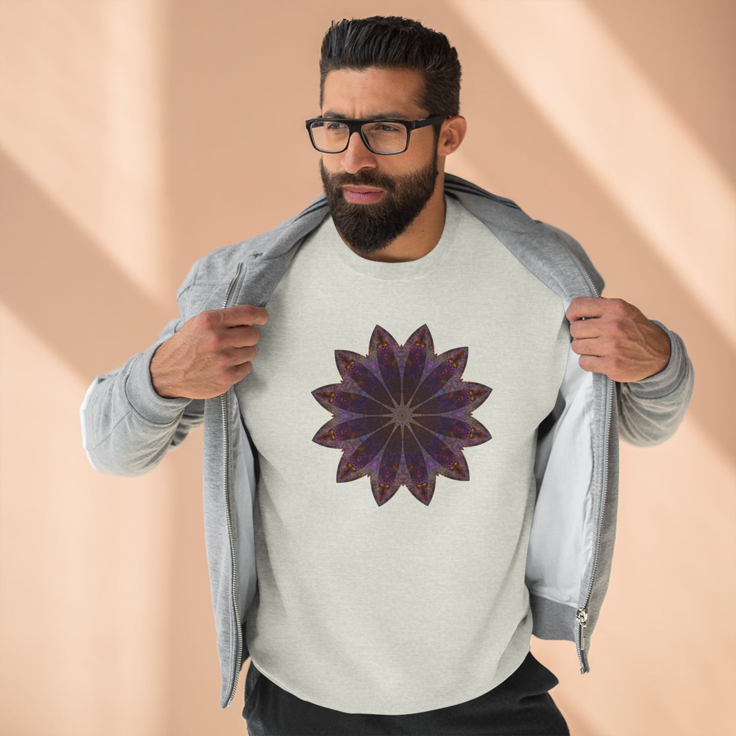 Unisex Crewneck Sweatshirt - Love Light Mandalas No.11