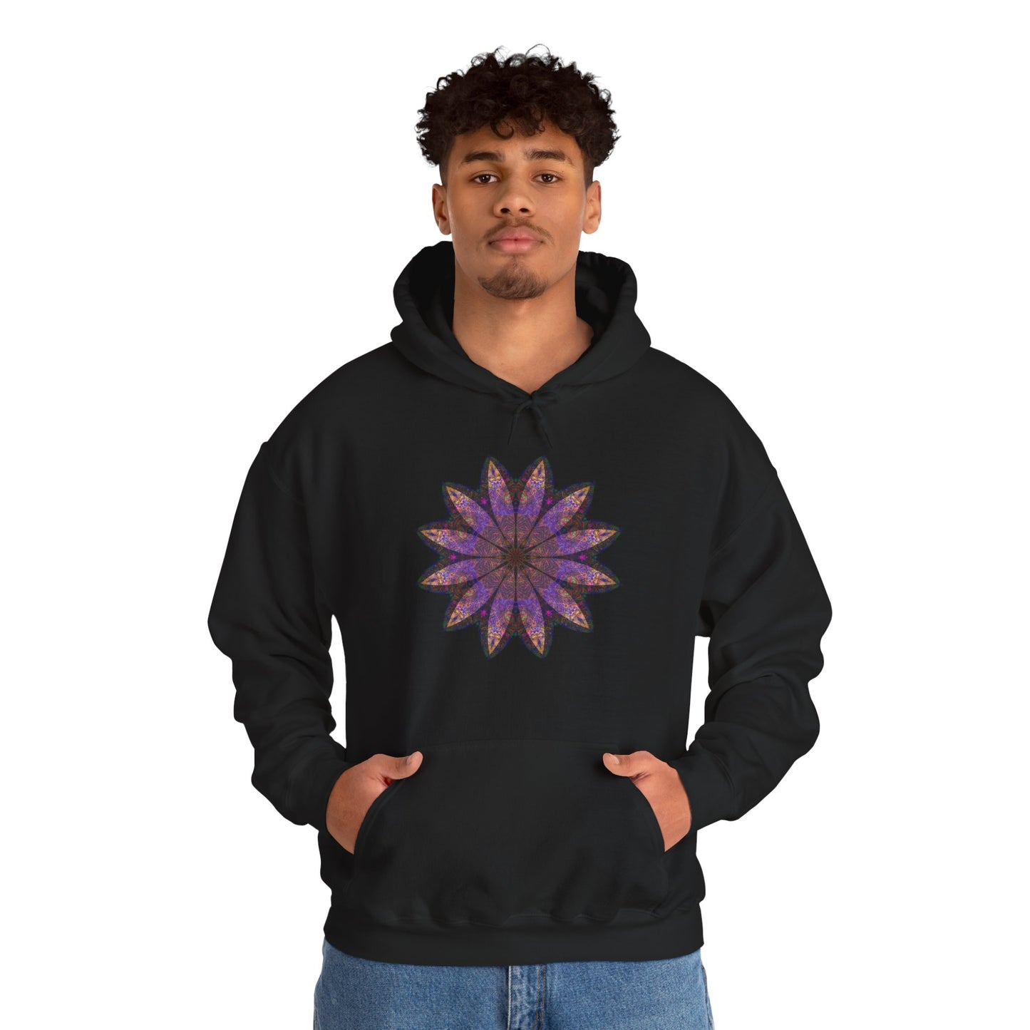Unisex Heavy Blend™ Hooded Sweatshirt - Love Light Mandalas No.23