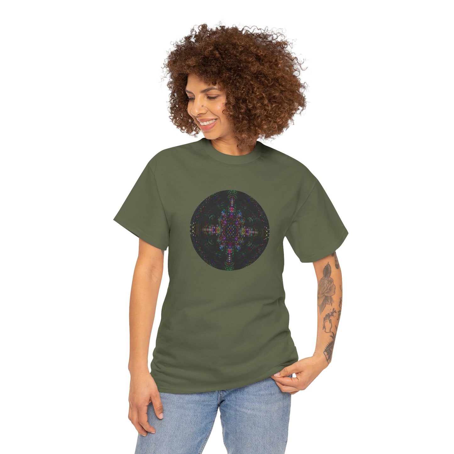 Unisex Heavy Cotton Tee - DMT Scribe Spheres No.2