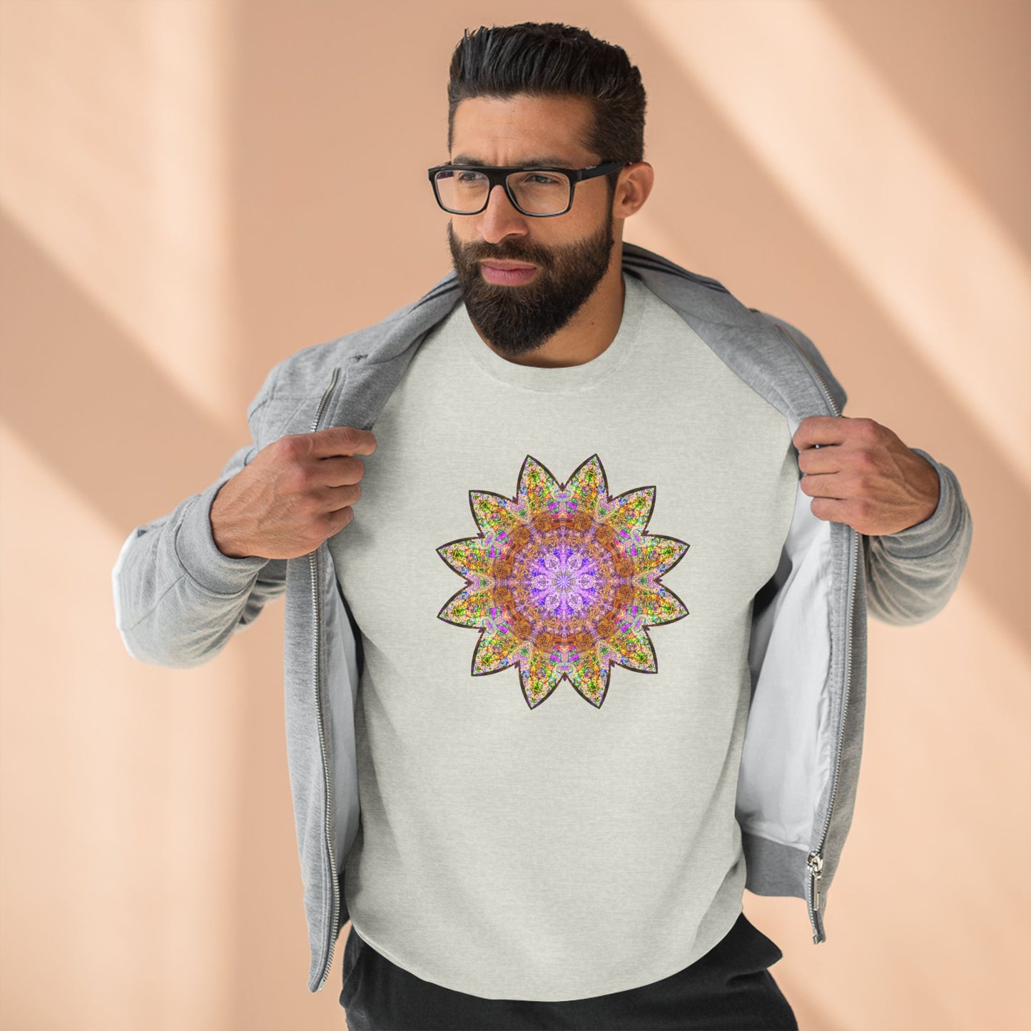 Unisex Crewneck Sweatshirt - Love Light Mandalas No.14