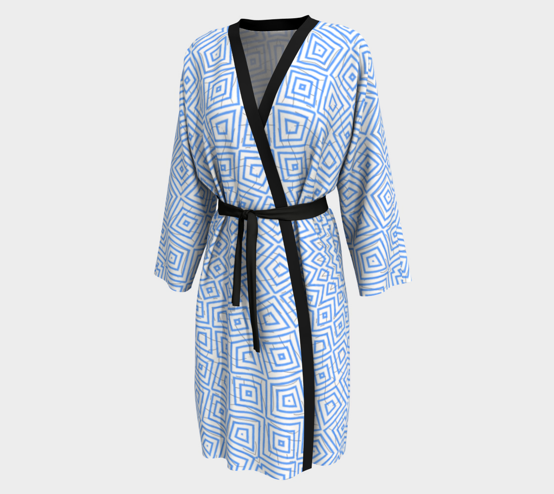 Silk Peignoir - Negligence Series No.1 Blue