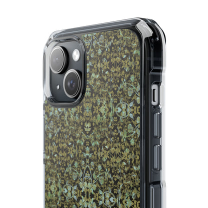 iPhone 15 Magnetic Clear Impact Case - Hidden Weave Series No.4