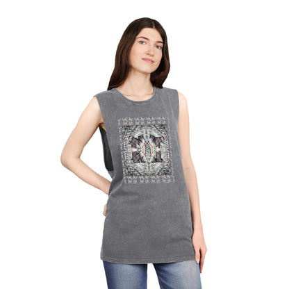 Unisex Stonewash Tank Top - DMT Scribe No.8
