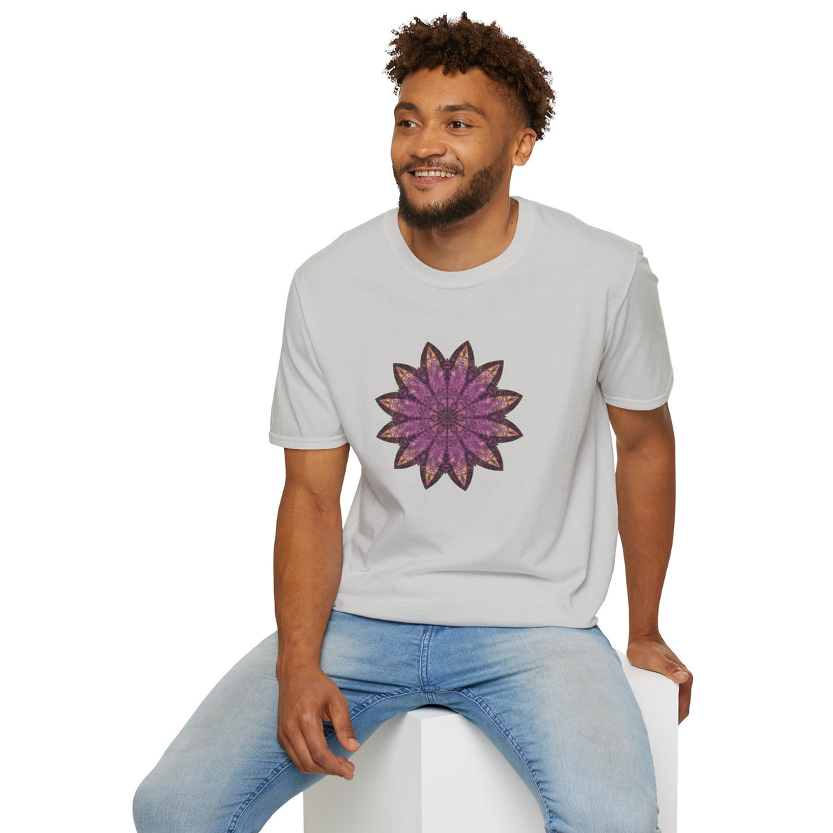 Unisex Softstyle T-Shirt - Love Light Mandalas No.16
