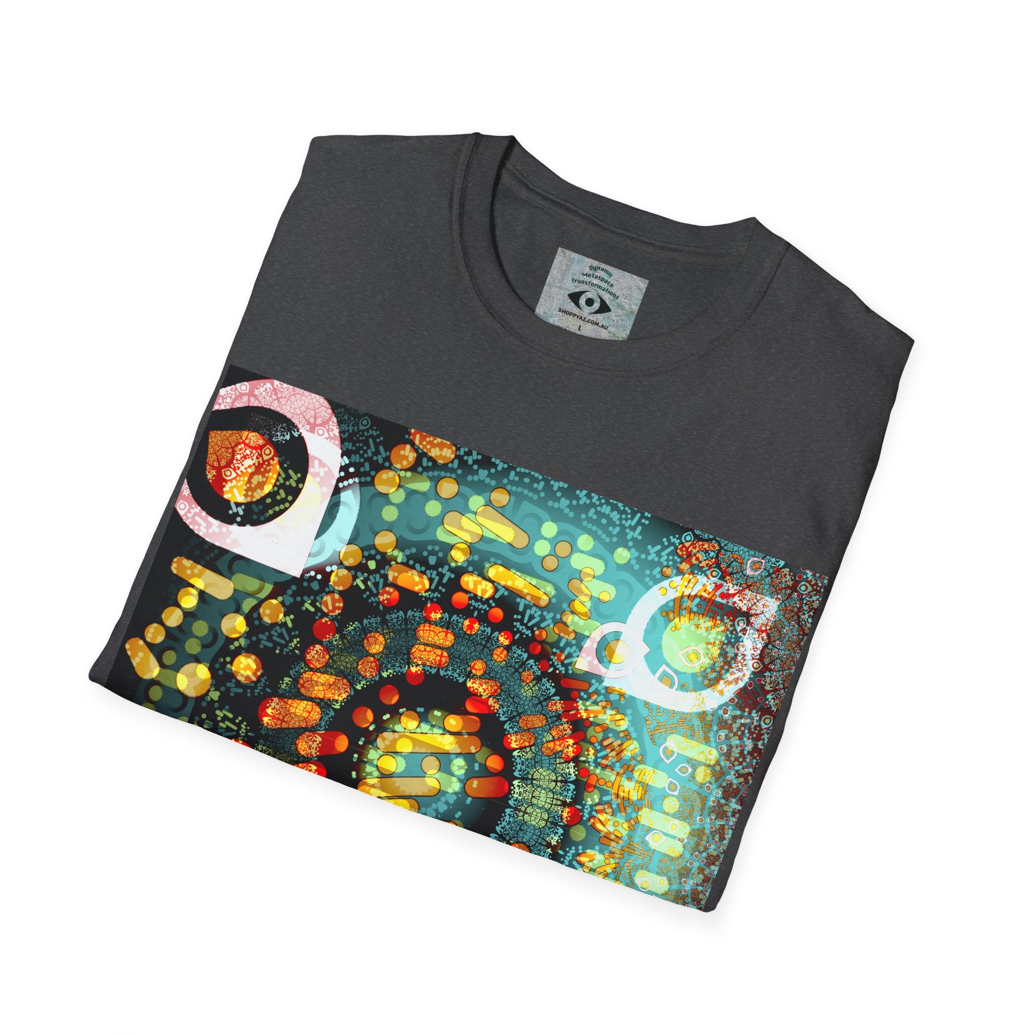 Unisex Softstyle T-Shirt - Psychedelic QR No.1
