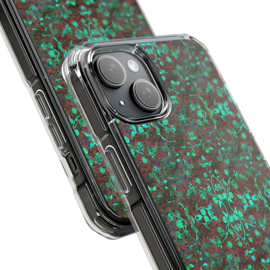 iPhone 15 Magnetic Clear Impact Case - Hidden Weave Series No.29