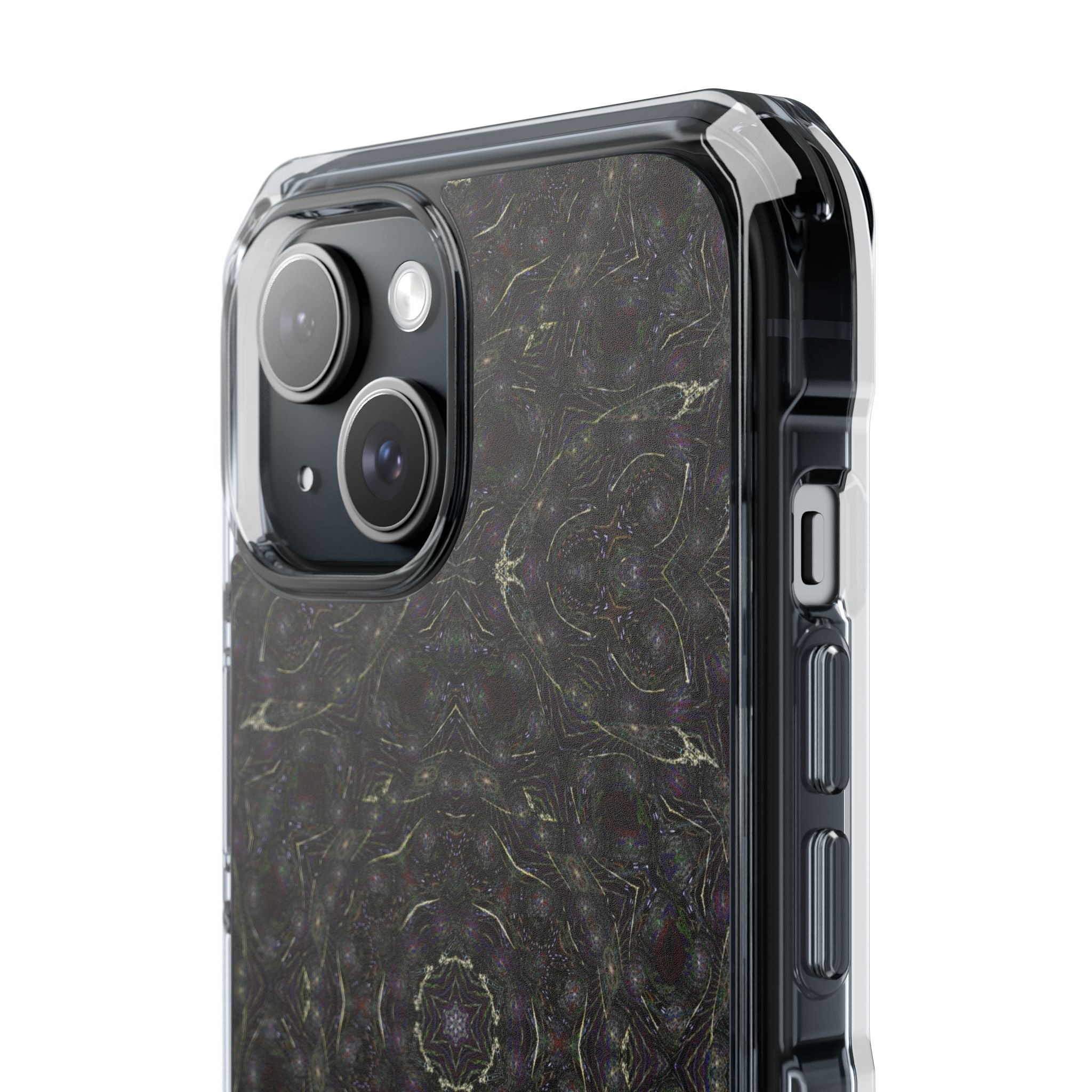 iPhone 15 Magnetic Clear Impact Case - P5 Kaleidoscopic No.18