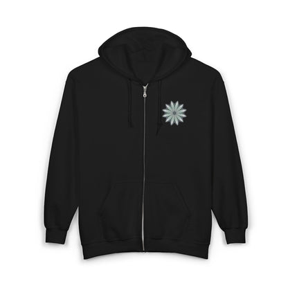 Unisex Heavy Blend™ Full Zip Hooded Sweatshirt - Love Light Mandalas No.22