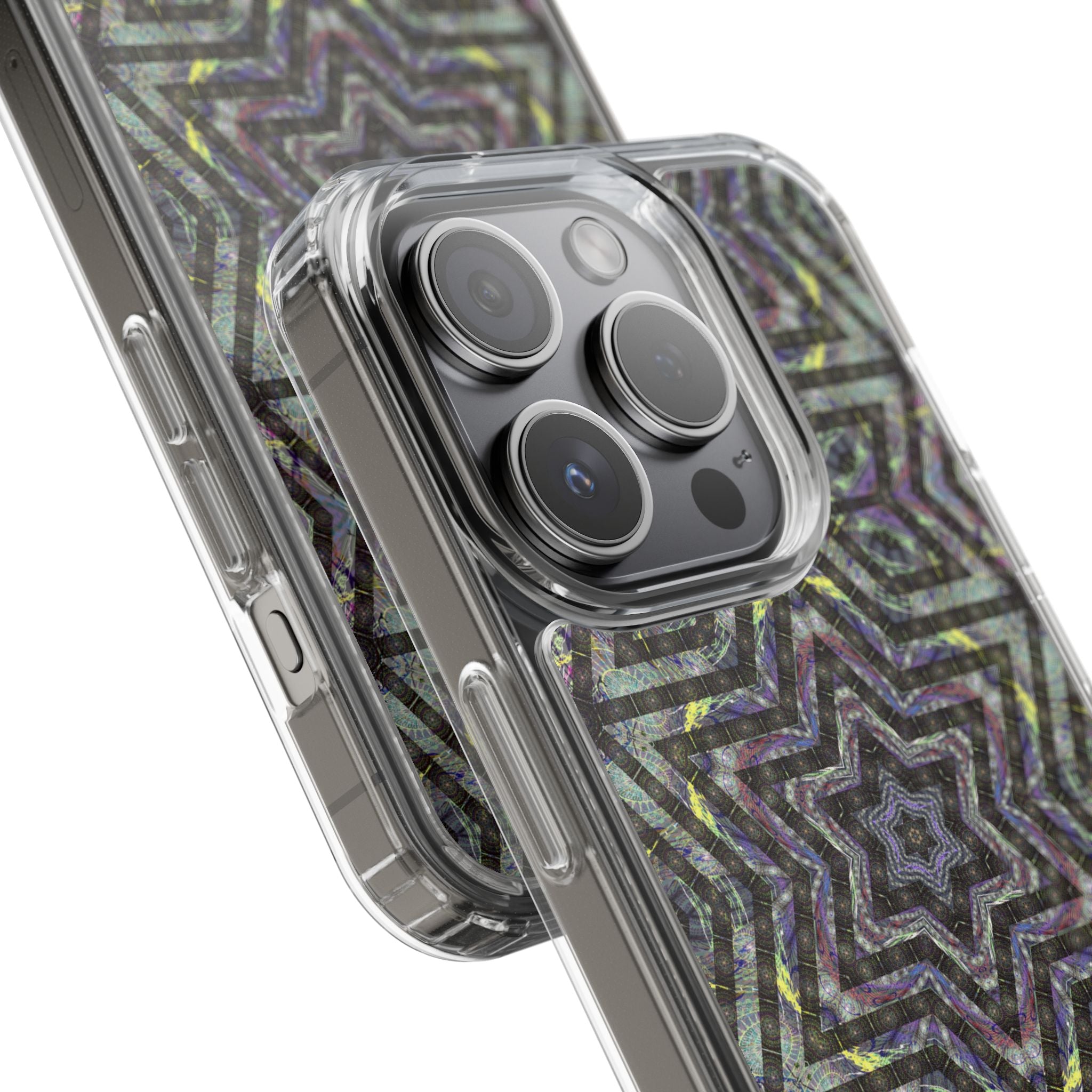 iPhone 15 Clear Case – P5 Kaleidoscopic No.1