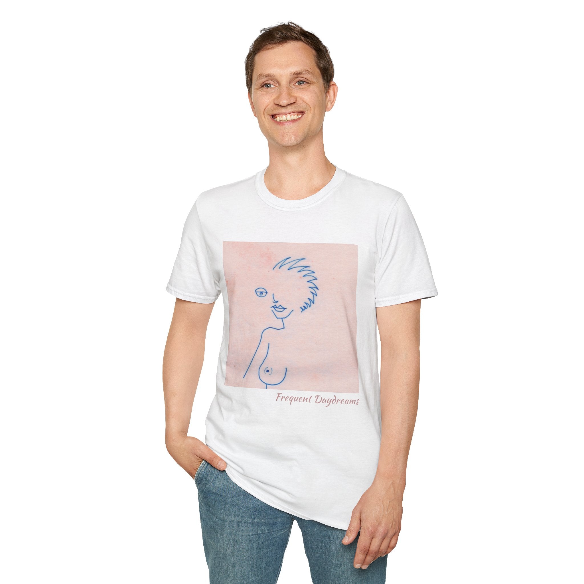 Unisex Softstyle T-Shirt - Frequent Daydreams Sketch No.46