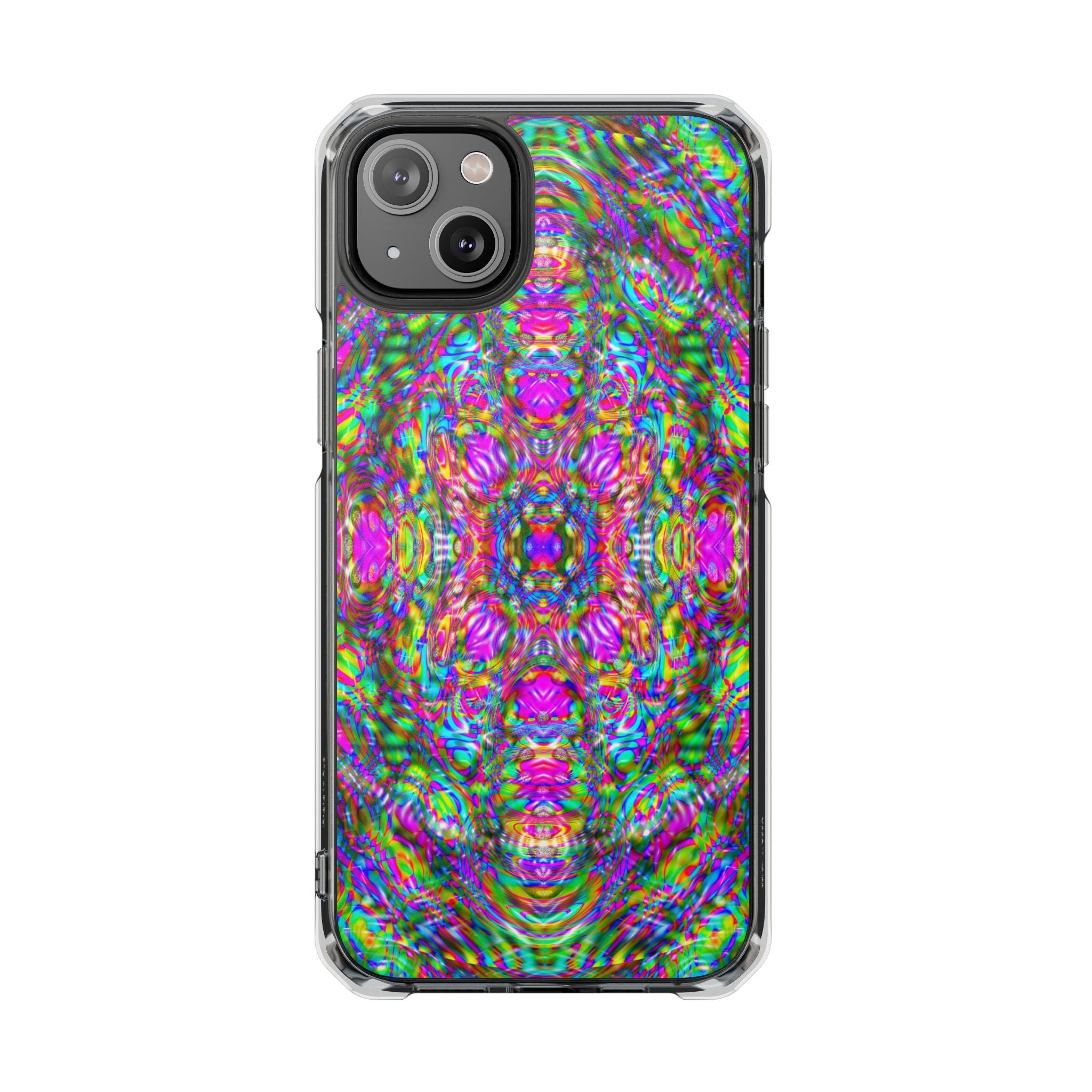 iPhone 14 Magnetic Clear Impact Case - DMT Scribe Tiles No.4