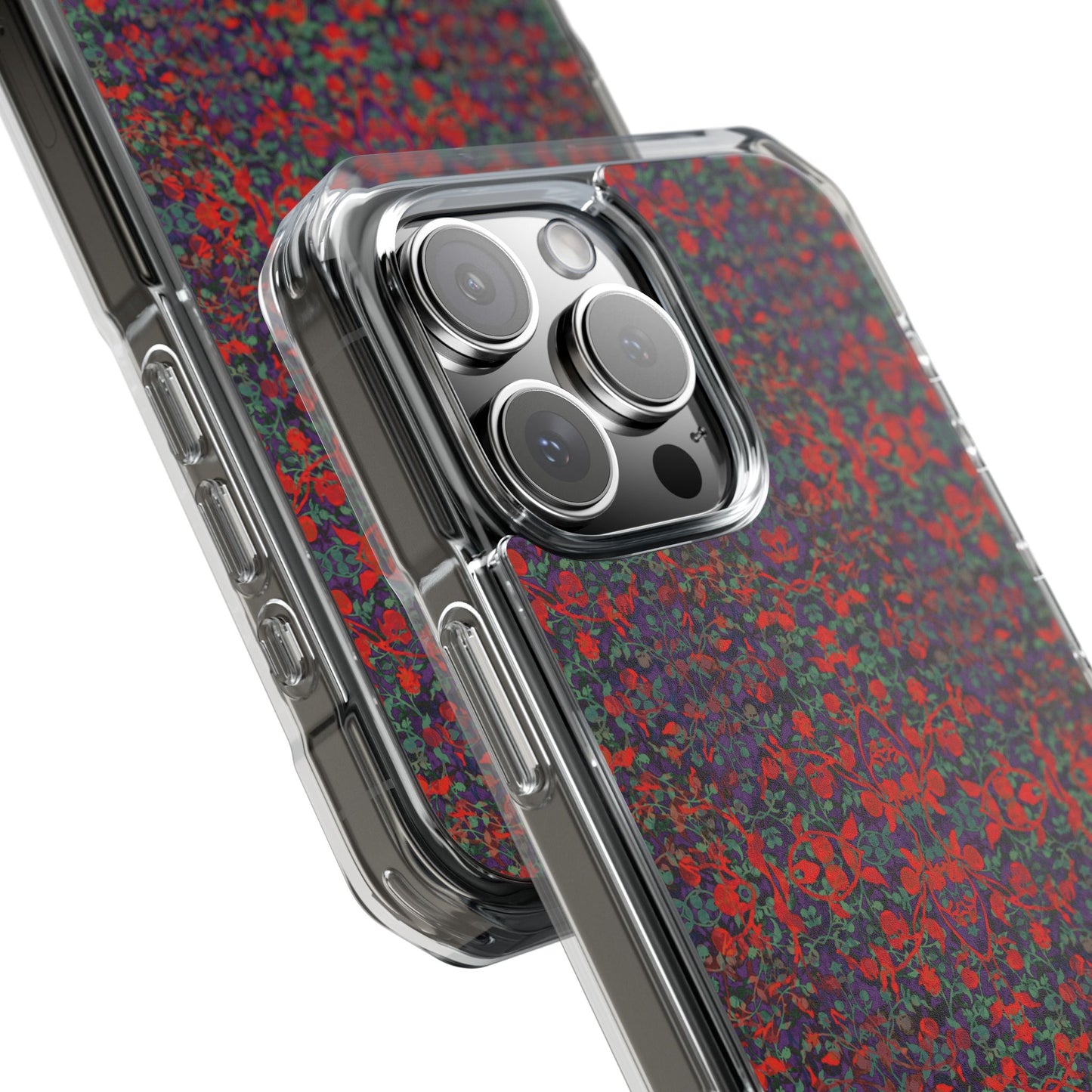 iPhone 16 Magnetic Clear Impact Case - Hidden Weave Series No.25