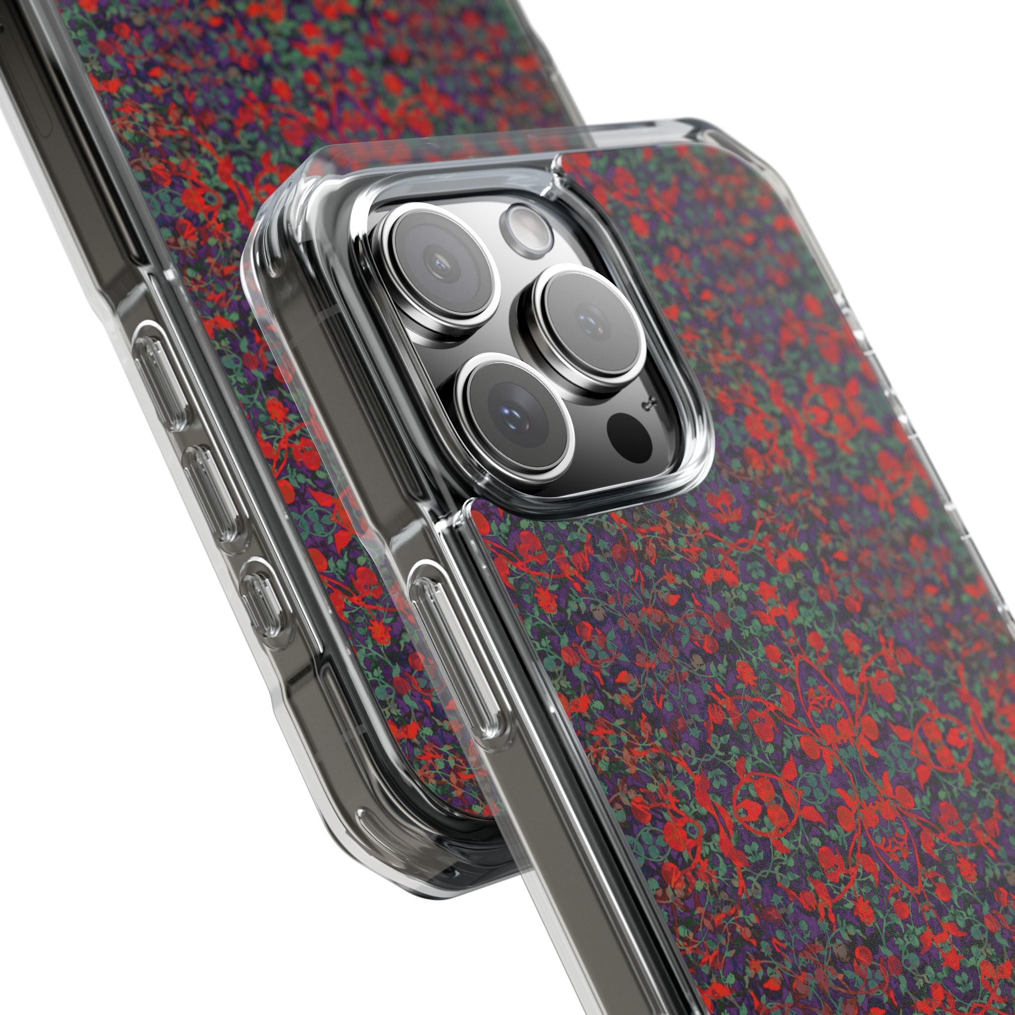 iPhone 16 Magnetic Clear Impact Case - Hidden Weave Series No.25
