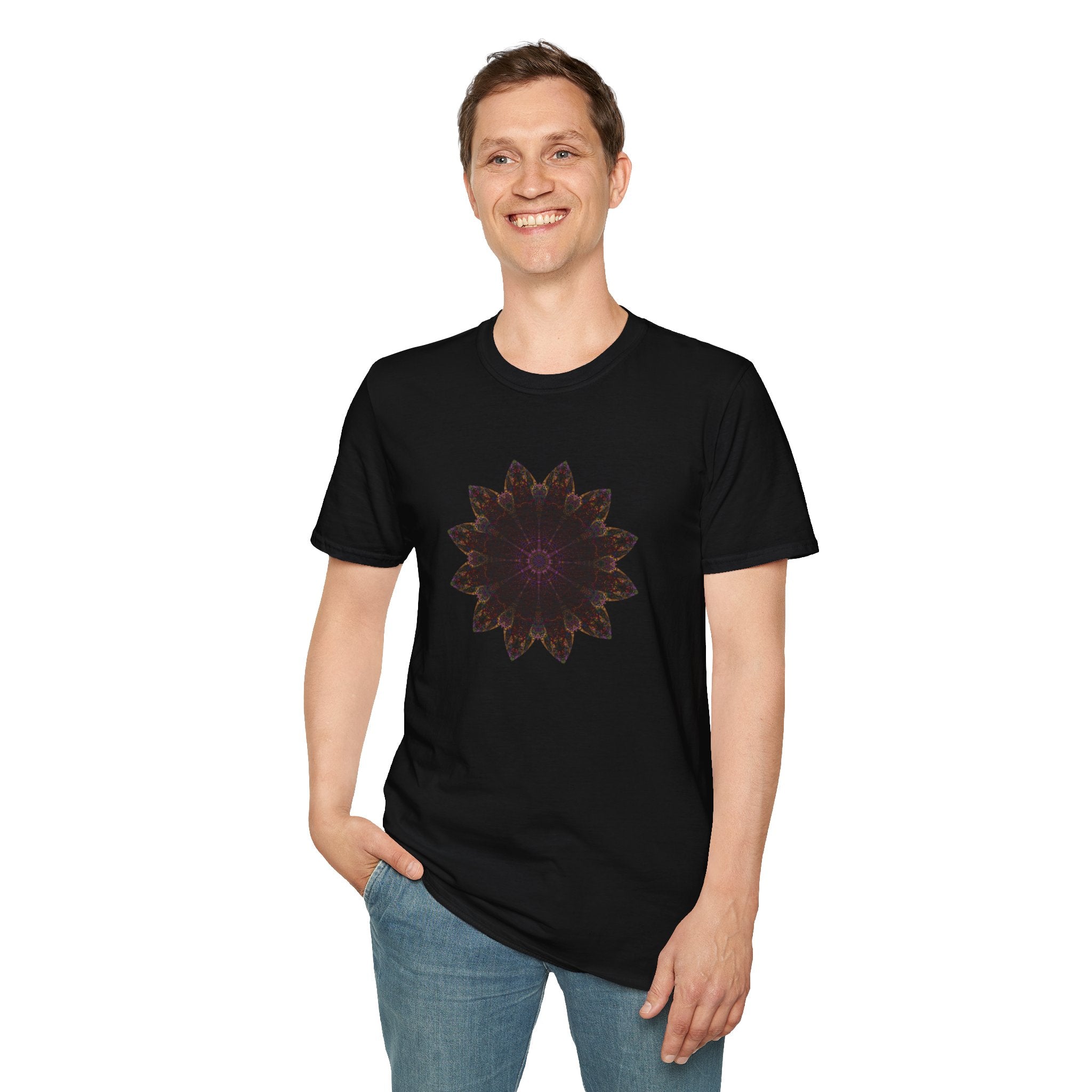 Unisex Softstyle T-Shirt - Love Light Mandalas No.12