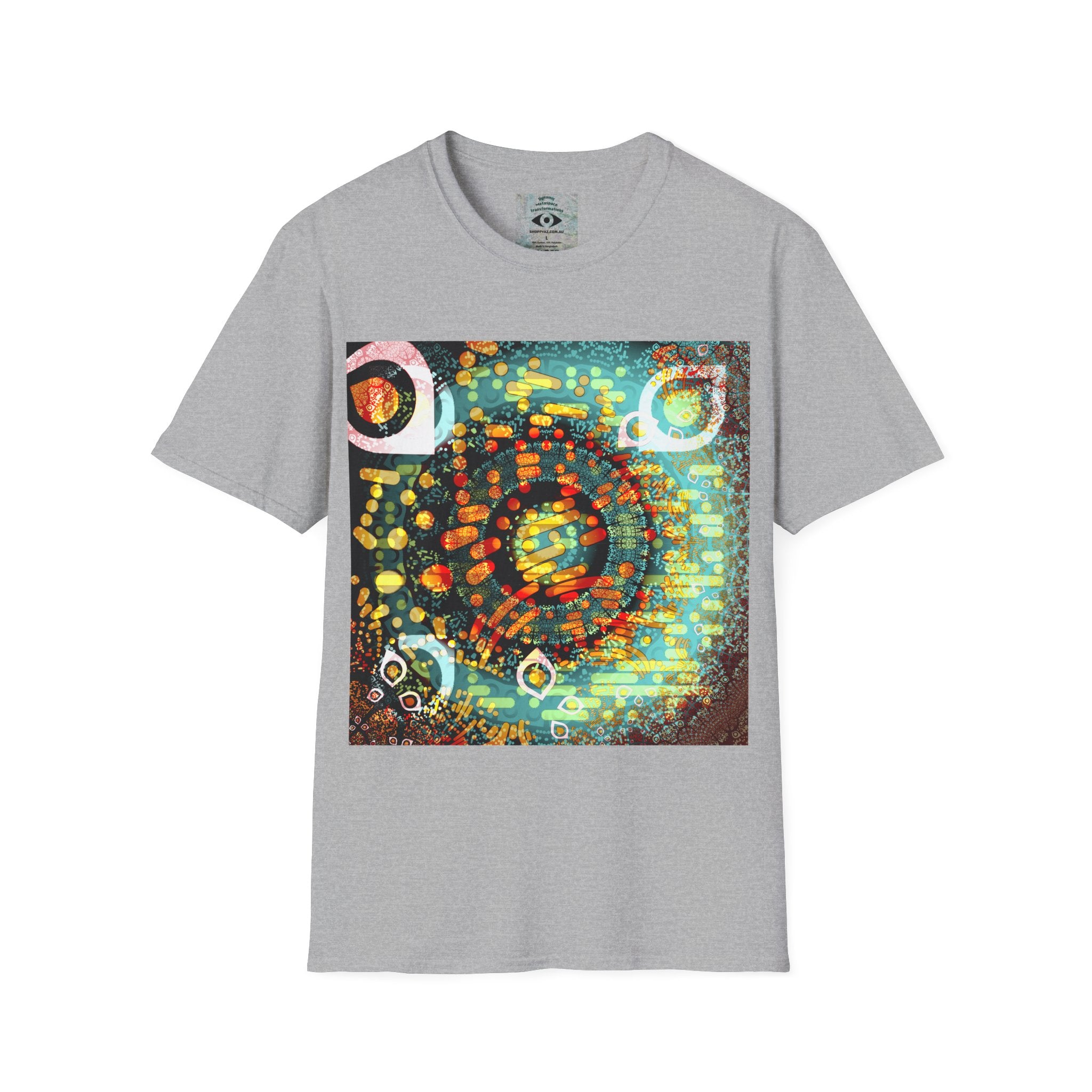 Unisex Softstyle T-Shirt - Psychedelic QR No.1