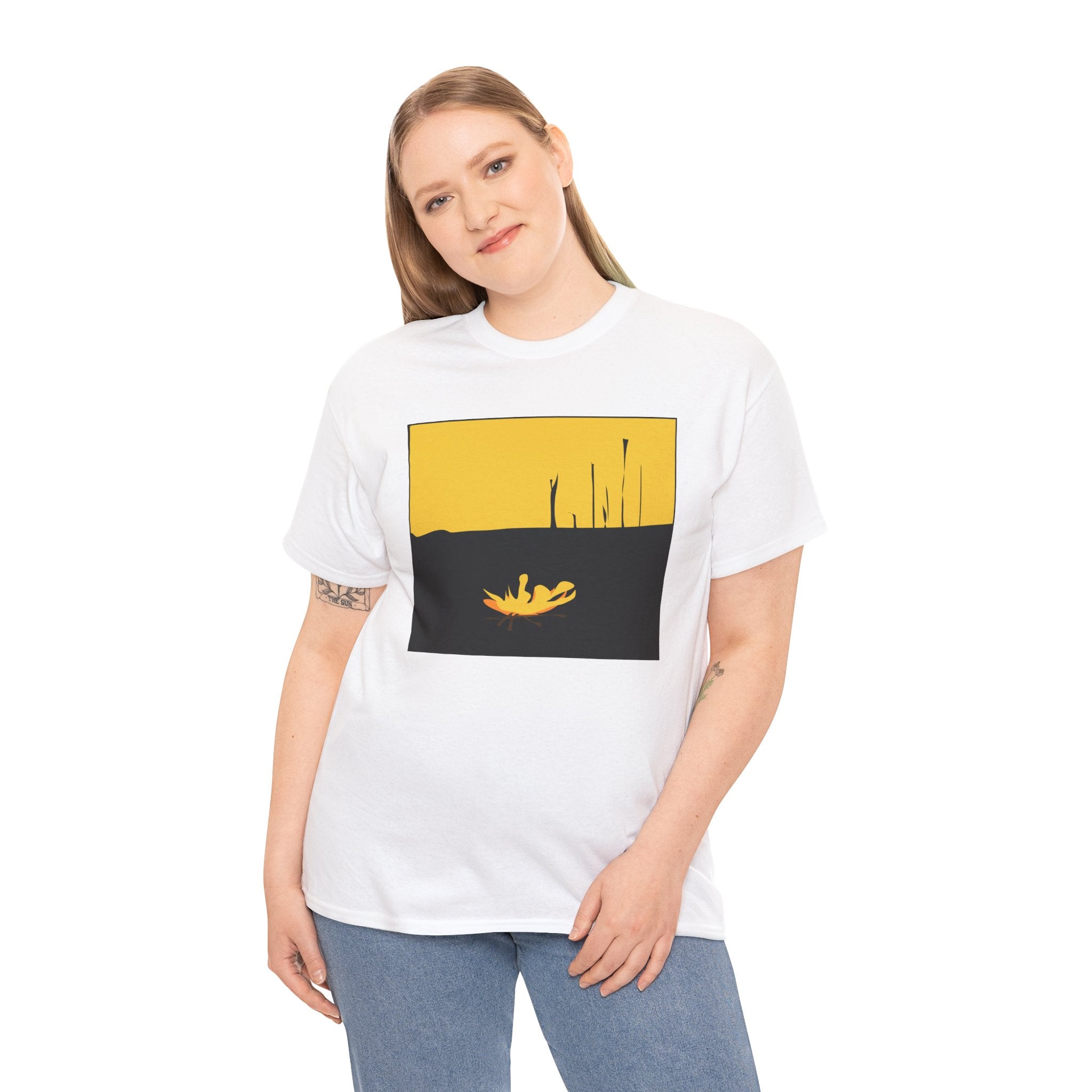 Unisex Heavy Cotton Tee - The Traveller Series (Fire)