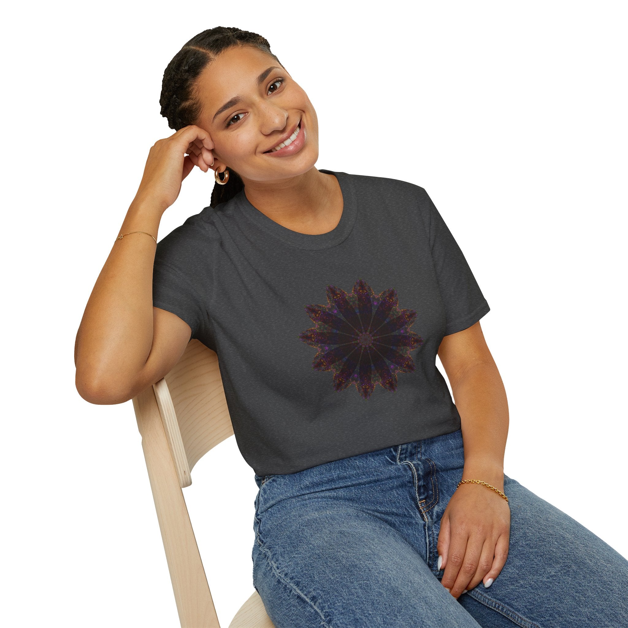 Unisex Softstyle T-Shirt - Love Light Mandalas No.10