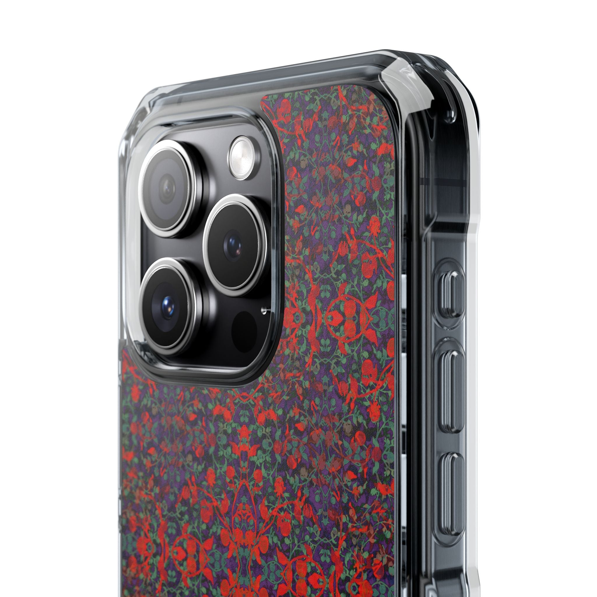 iPhone 15 Magnetic Clear Impact Case - Hidden Weave Series No.25