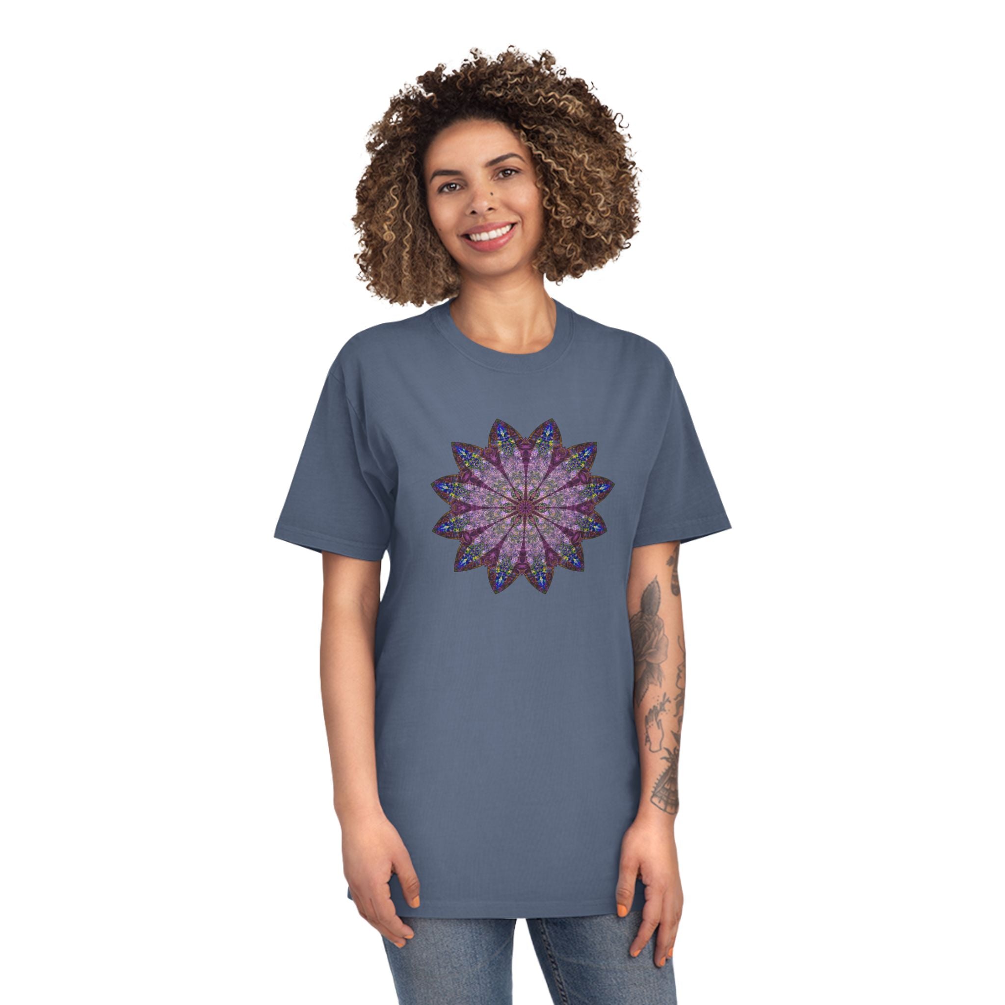 Unisex Faded Shirt - Love Light Mandalas No.17