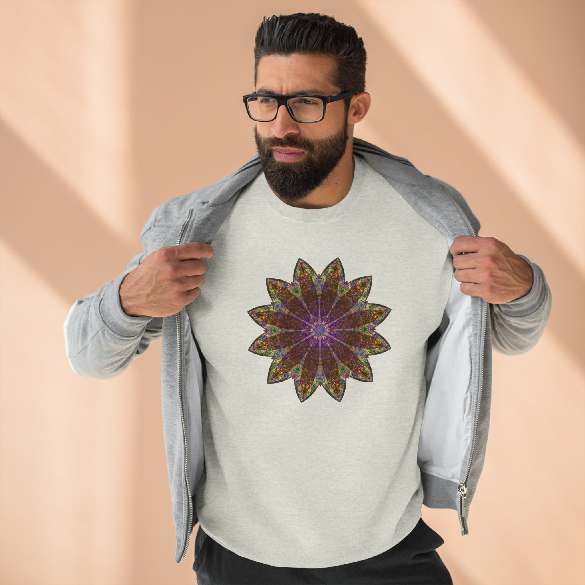 Unisex Crewneck Sweatshirt - Love Light Mandalas No.13
