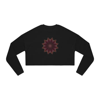 Women's Cropped Sweatshirt - Love Light Mandalas No.5
