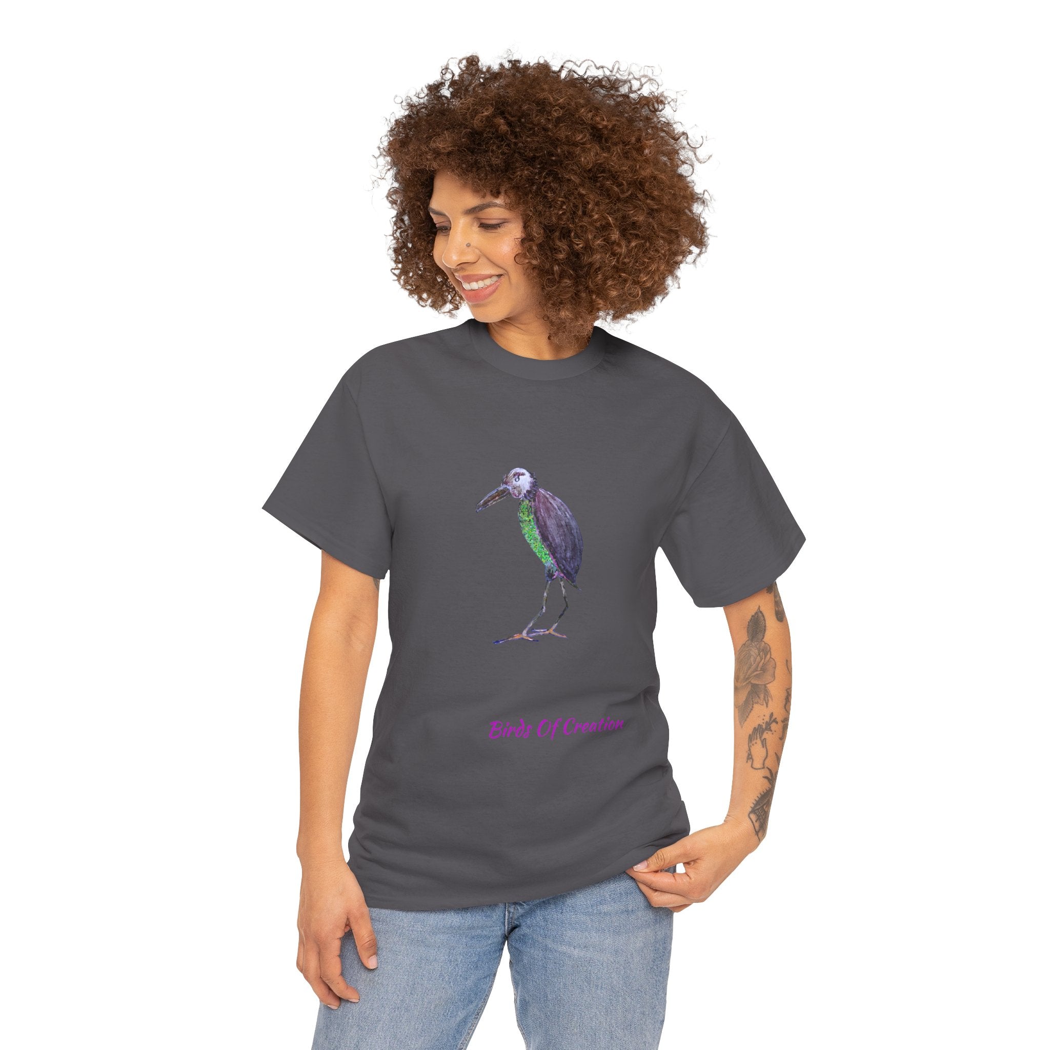 Unisex Heavy Cotton Tee - Birds Of Creation No.2