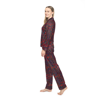 Women's Satin Pajamas - Hidden Weave No.25