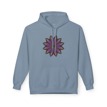Unisex Midweight Softstyle Fleece Hoodie - Love Light Mandalas No.23