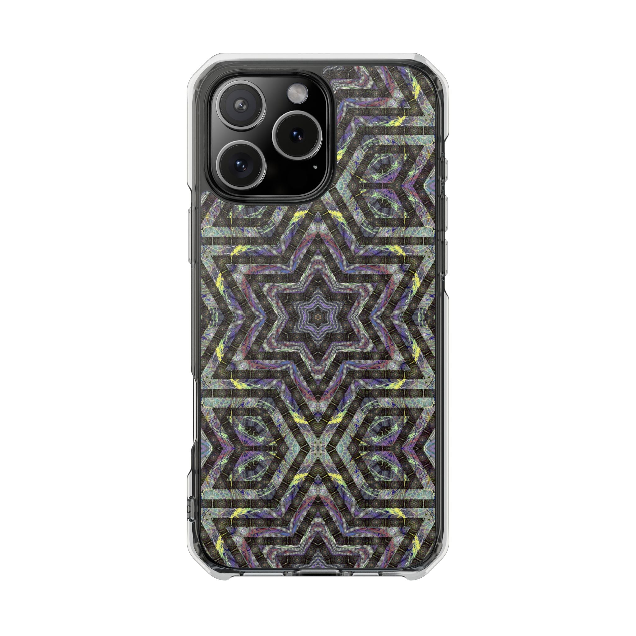 iPhone 16 Magnetic Clear Impact Case - P5 Kaleidoscopic No.1