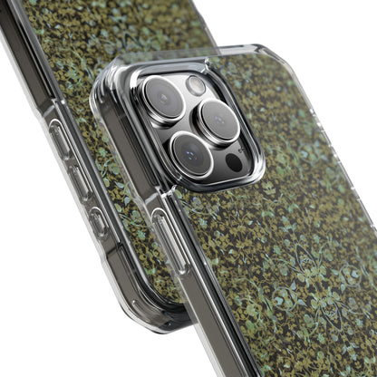 iPhone 16 Magnetic Clear Impact Case - Hidden Weave Series No.4