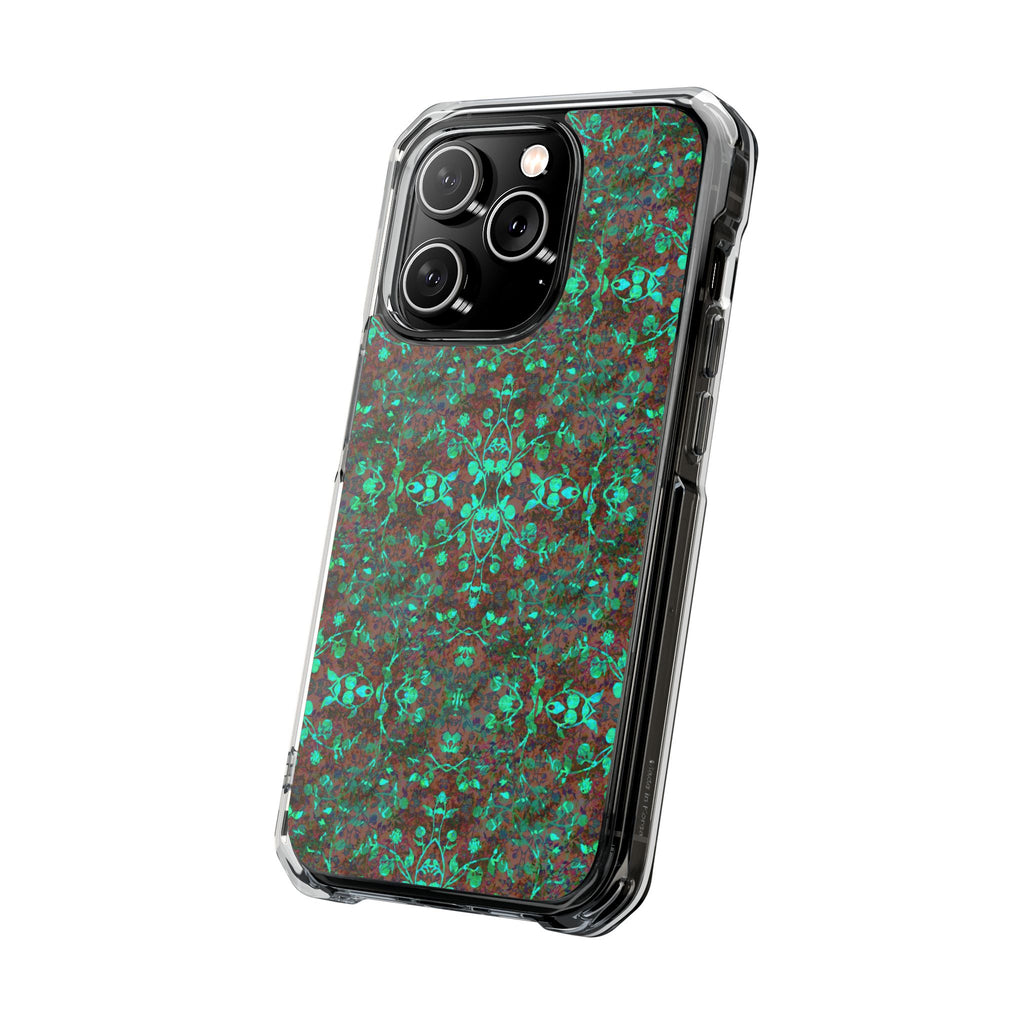 iPhone 14 Magnetic Clear Impact Case - Hidden Weave Series No.29