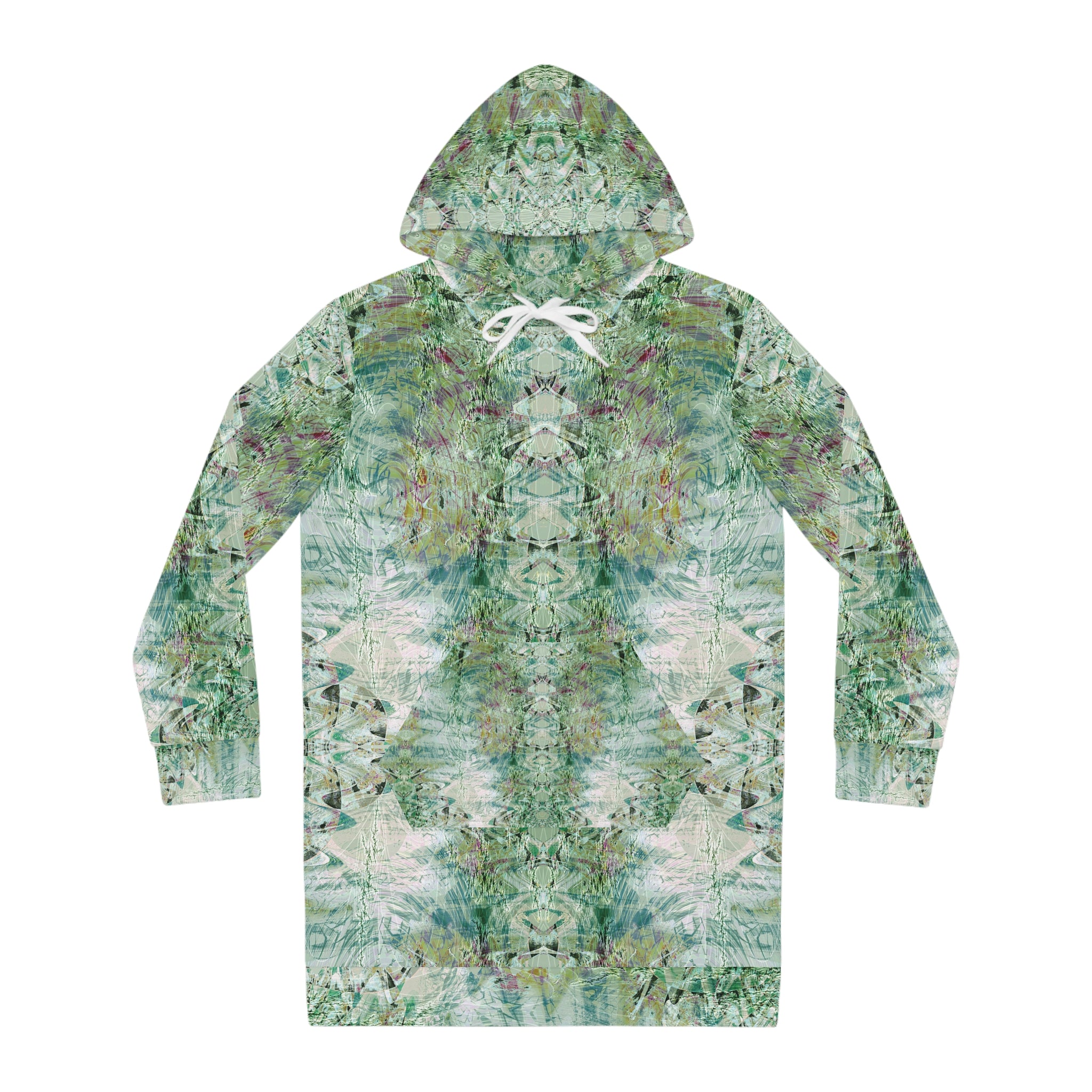 Women's Hoodie Dress - Love Light Fractals No.7