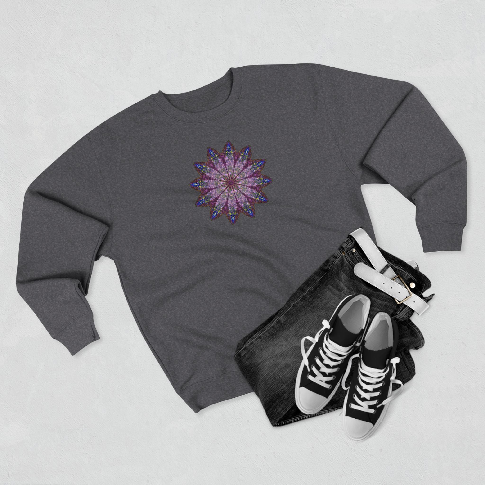 Unisex Crewneck Sweatshirt - Love Light Mandalas No.17