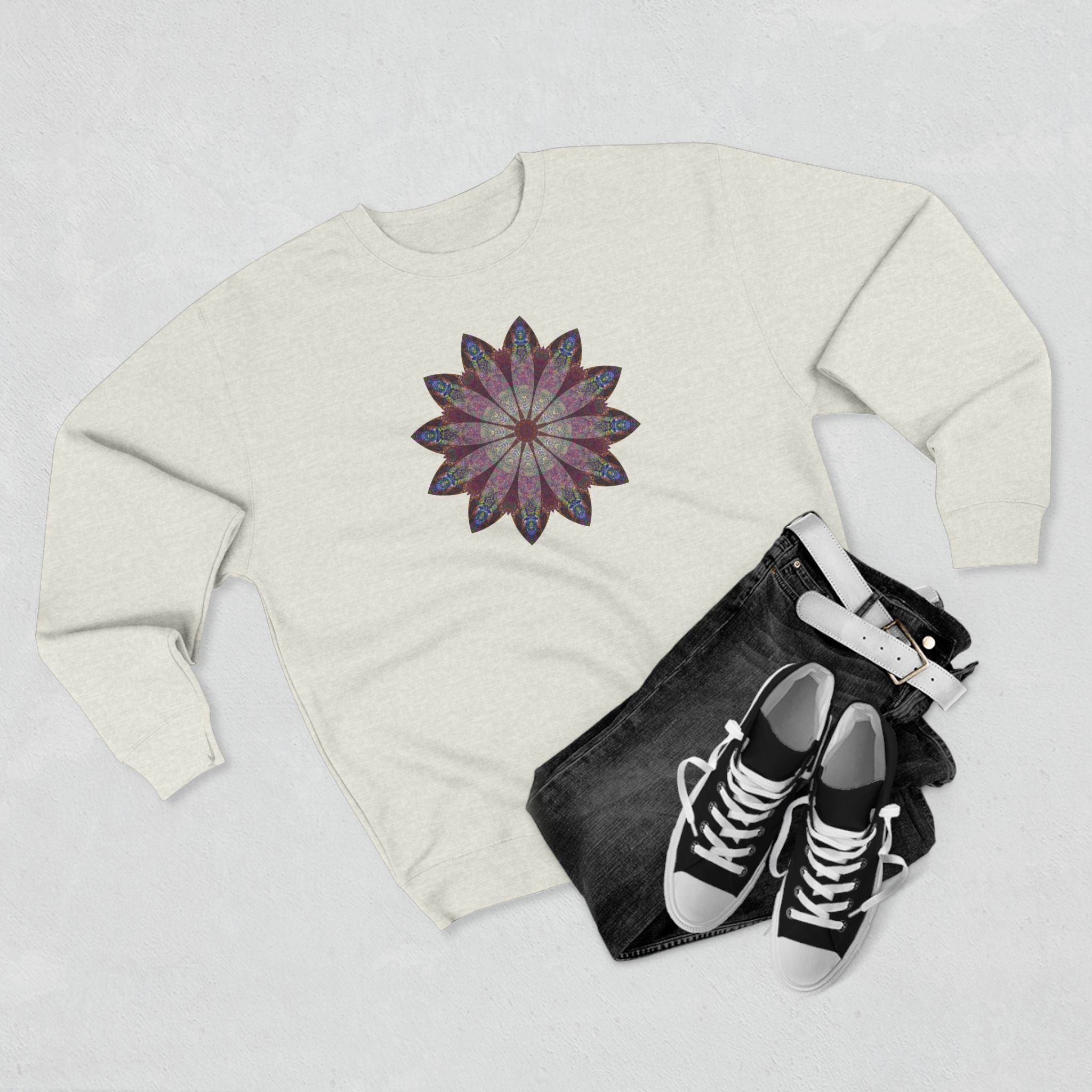Unisex Crewneck Sweatshirt - Love Light Mandalas No.9