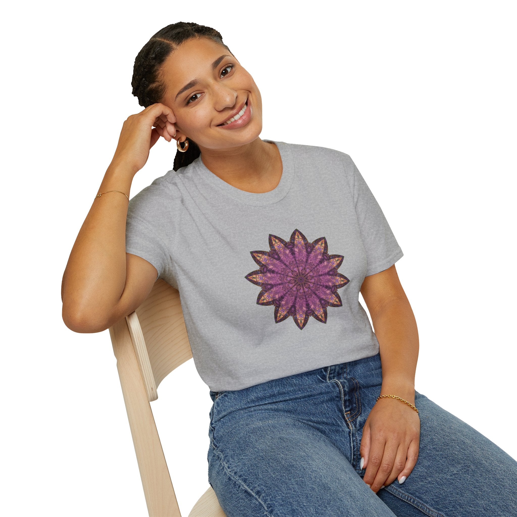 Unisex Softstyle T-Shirt - Love Light Mandalas No.16