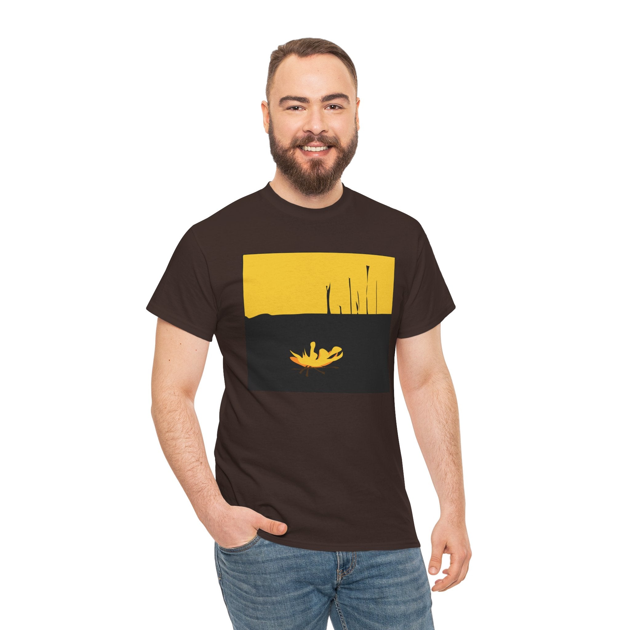 Unisex Heavy Cotton Tee - The Traveller Series (Fire)