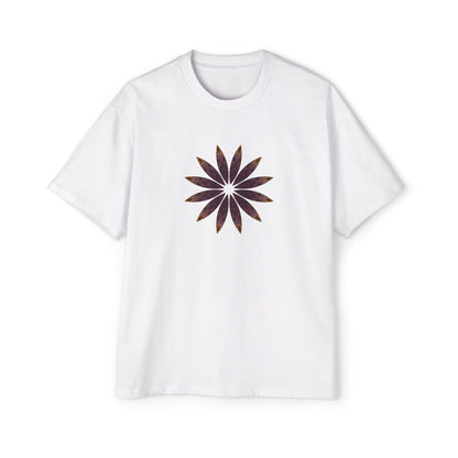 Men's Heavy Oversized Tee - Love Light Mandalas No.2